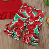 Red Watermelon Shorts Set