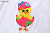 Easter Chick Ruffled Pants Set