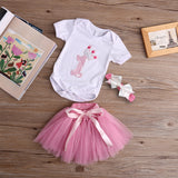 1st Birthday Ensemble in Pink