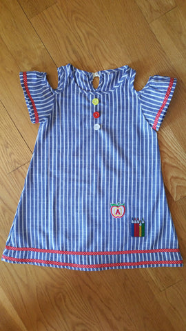 Back to School Cold Shoulder Dress