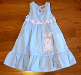 Blue Easter Bunny Dress