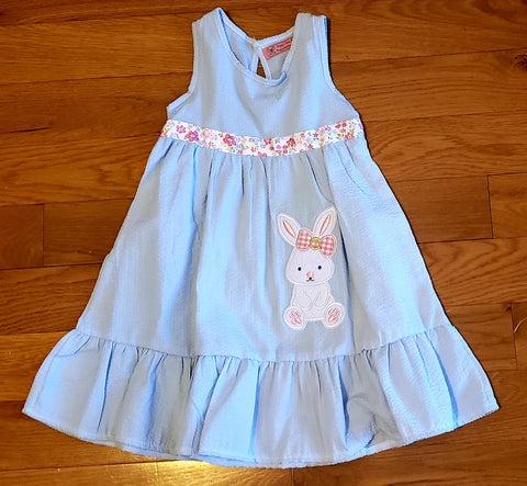Blue Easter Bunny Dress