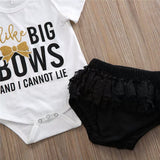I like Big Bows Ruffled Bottoms Set
