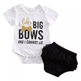 I like Big Bows Ruffled Bottoms Set