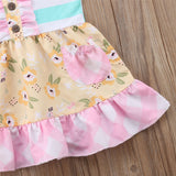 Aqua Stripe Boutique Dress