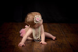 Pink and Lace Vintage Look Hairbow