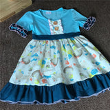 Blue or Pink Boutique Dress