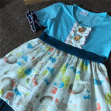 Blue or Pink Boutique Dress