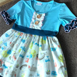 Blue or Pink Boutique Dress