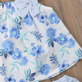 Blue Floral Sunsuit