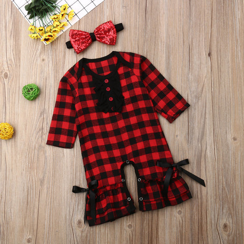 Buffalo Plaid Romper
