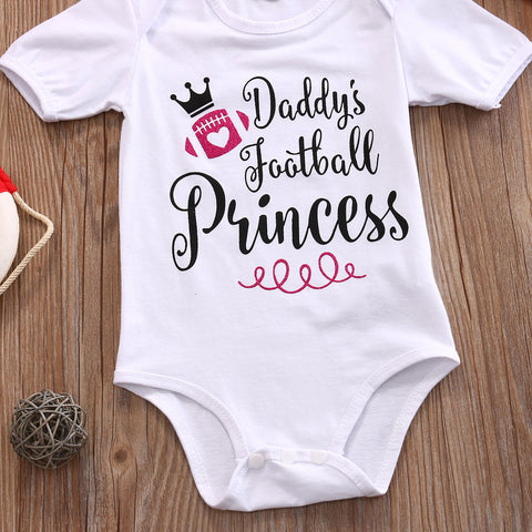 Daddy's Football Princess Bodysuit Set