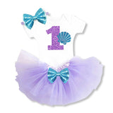 Mermaid 1st Birthday Tutu Set