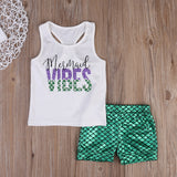 Mermaid Vibes Shorts Set