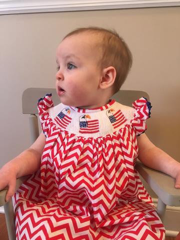 Patriotic Smocked Dress