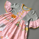 Blue or Pink Boutique Dress