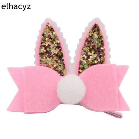 Glitter Bunny Clip