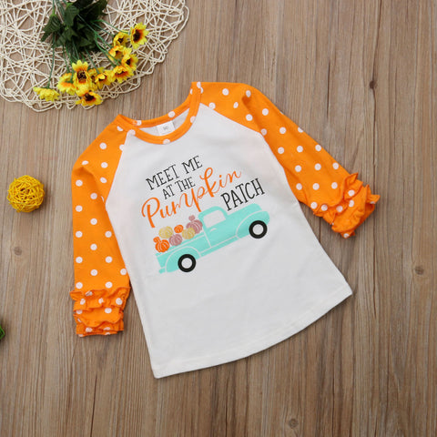 Pumpkin Patch Ruffle Shirt