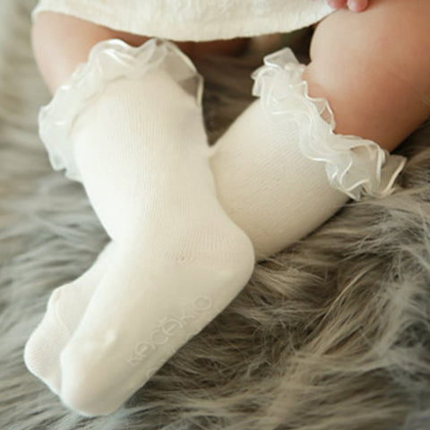 Ruffled Knee Socks