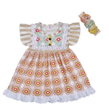 Peach Sweet Tea Striped Shorts Set