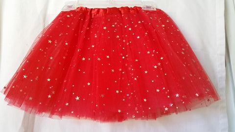 Red Sparkle Star Skirt