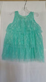 Lacy Teal Infant Dress