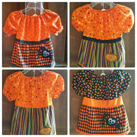 Halloween Peasant Shirt for Toddlers