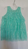 Lacy Teal Infant Dress