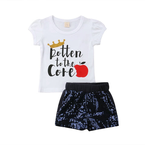 Rotten to the Core Shorts Set