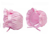 Infant/Baby Bonnet with Pink Ribbon