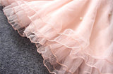 Pink Lace Back Dress