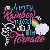 Rainbow and Tornado Shorts Set