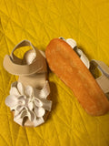 White big flower sandals