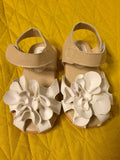 White big flower sandals