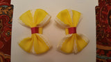 Dainty Dual Bow ponytail holders