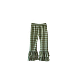 Green & Gray Ruffled Pants Set